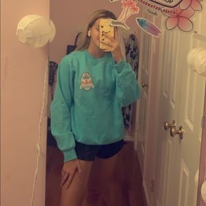 clear water beach sweatshirt/crew neck